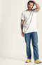LEBASQ - Davis' T-shirt Heren - 3-pack - V-hals - Extra lang - Wit - 3XL (3-pack)