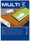 Stickers/etiketten MULTI 3 70 x 50,8 mm A4 100 Lakens