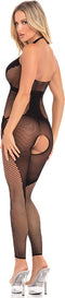 Voetloze halterbodystocking - S/M