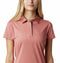 Columbia Bryce Polo - Dames Poloshirt - Omni-Shade™ UPF 50 Omni-Wick™ - Dark Coral Heat - Maat S