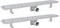 vidaXL - Doucheafvoer - 2 - st - rechthoekig - golf - 730x140 - mm - roestvrij - staal