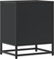 vidaXL - Nachtkastjes - 2 - st - 40x31x50 - cm - bewerkt - hout - en - metaal - zwart