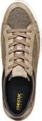 GEOX D BLOMIEE - Dames Veterschoenen - Ademend - TAUPE - Maat 38