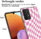 iMoshion Hoesje Geschikt voor Samsung Galaxy A33 Hoesje Siliconen - iMoshion Design hoesje - Roze / Retro Pink Check