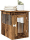 vidaXL - Hondenbench - 45x62x59 - cm - bewerkt - hout - oud - houtkleurig