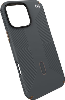 Speck hoesje geschikt voor Apple iPhone 16 Pro Max - Ultieme Bescherming en Grip - Luxe Soft-touch Afwerking - Valbescherming gecertificeerd tot 4 meter - Microban Antibacterieel - Presidio2 Grip lijn - Grijs