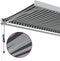 vidaXL - Luifel - uittrekbaar - 5x3 - m - stof - en - aluminium - antraciet - en - wit