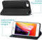 iMoshion Hoesje Geschikt voor iPhone SE (2022) / SE (2020) / 8 / 7 Hoesje Met Pasjeshouder - iMoshion Slim Folio Bookcase - Zwart