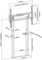 SpeaKa Professional SP-TVC-900 TV-voet In hoogte verstelbaar, Gemotoriseerd, Kantelbaar 139,7 cm (55) - 254,0 cm (100