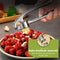 HI NATURE™ knoflookpers - Premium RVS knoflookpers - Ergonomische handgreep - Zilver (RVS)