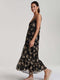 SHIWI Sicily - Dames Jurk V-hals - Met verstelbare bandjes - Zwart