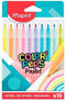 Set Viltstiften Maped Color' Peps Multicolour 10 Onderdelen (12 Stuks)