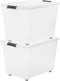 IRIS Topbox - Opbergbox 60L - Stapelbaar met wielen - Set van 2 (2 stuks)