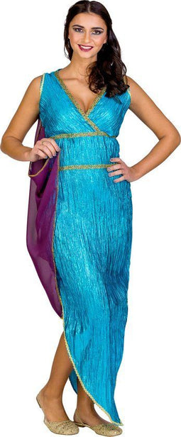 Dressforfun Griekse schoonheid Cassandra - Vrouwenkostuum - XXL - turquoise