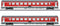 Märklin 42989 H0 set van 2 personenrijtuigen van de München-Nürnberg Express van de DB-AG