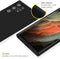 Accezz Liquid Silicone Backcover - Samsung Galaxy S22 Ultra - Schokabsorberend - Zwart