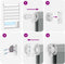 vidaXL - Plissé - rolgordijn - 115x150 - cm - stofbreedte - 114,4 - cm - polyester