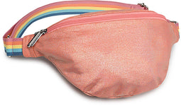 Caramel & Cie Heuptas/Schoudertas voor de mama's - Corail Iridescent