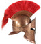 Soldatenhelm Grieks replica LARP staal koperkleurig