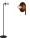 Atmooz - Vloerlamp Jacob - Staande Lamp - Stalamp - Woonkamer - Zwart - Hoogte 155cm - Metaal