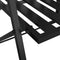 vidaXL - Tuinbank - 2-zits - inklapbaar - 137 - cm - staal - zwart