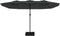 vidaXL - Parasol - dubbel - 449x245 - cm - antracietkleurig