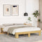 vidaXL - Bedframe - zonder - matras - 140x190 - cm - massief - hout - eiken