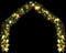 vidaXL - Kerstslinger - 5 m - 75 LED's - groen - goud en rood