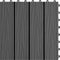 vidaXL - Terrastegels - diep - reliëf - 30x30 - cm - 1 - m² - HKC - zwart - 11 - st