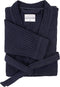 Heckettlane Badjas Wafel - Ochtendjas Unisex - 65% Gerecycled Katoen - GSM 450 - Blauw