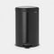 Brabantia NewIcon Prullenbak - 20 liter - Geruisloos deksel - Matt Black