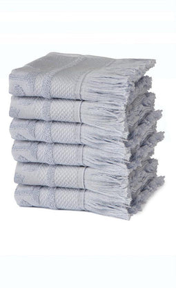 Seahorse Grace - Gastendoekje - Blauw - Set van 6