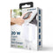 Gembird TA-UC-PDQC20-01-W - Snellader - 20W QC3.0 - USB-A en USB-C
