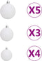 vidaXL - Kunstkerstboom - met - 150 - LED's - kerstballen - en - sneeuw - 120 - cm