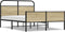 vidaXL - Bedframe - zonder - matras - bewerkt - hout - sonoma - eikenkleur - 140x190cm