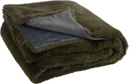 J-Line Plaid Cutie - Fleece Deken – Polyester – 180x130 cm – Groen