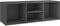 vidaXL - Schoenenopbergbank - 105x35x35 - cm - bewerkt - hout - hoogglans - grijs