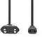 Nedis CEGB11060BK20 - Netsnoer Euro-connector - 200cm - Zwart