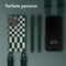 Selencia Hoesje Geschikt voor iPhone 15 Pro Max Hoesje Met Koord - Selencia Siliconen design hoesje met afneembaar koord - Groen / Irregular Check Green
