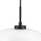 Dyberg Larsen Arp - Hanglamp E27 25 X 32 Cm Opaal Wit/Zwart