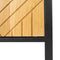 Liviza Nachtkastje Grados - Eiken - Rechthoek Zwart - 45 cm , 30 cm , 60 cm