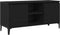 vidaXL - TV-kast - zwart - eiken - 102x35x50 - cm - bewerkt - hout