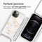 iMoshion Hoesje Geschikt voor iPhone 12 Pro / 12 Hoesje Met Koord - iMoshion Design Hoesje met Koord - Wit / White Marble