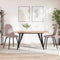 vidaXL - Eetkamerstoelen - 2 - st - fluweel - roze