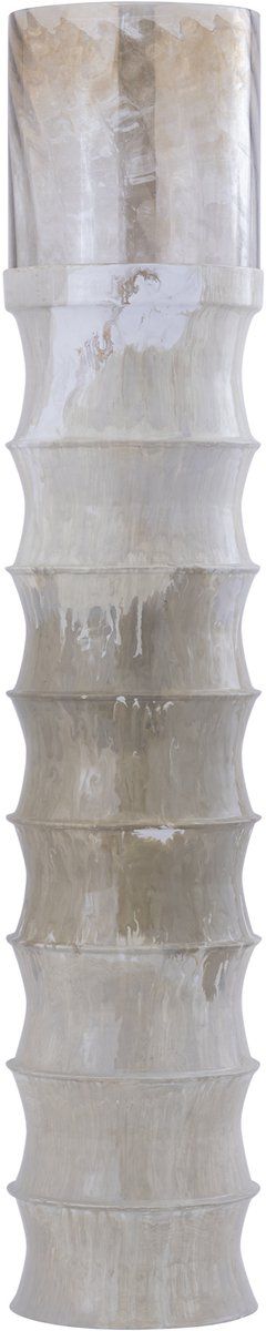 PTMD Kaylyne Cream Enamel Ribbed Stormlight W Glass M