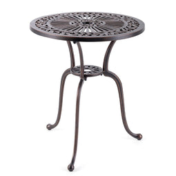 Coast Terrastafel - Ronde Bistrotafel - Ø61 cm met Parasolgat - Brons