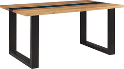 RIVIERE - Eettafel - Lichte houtkleur - 90 x 160 cm - IJzer
