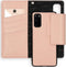 Selencia Hoesje Geschikt voor Samsung Galaxy S20 Hoesje Met Pasjeshouder - Selencia Surya 2-in-1 Uitneembare Vegan Lederen Bookcase - Roze