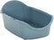 vidaXL - Kattenbak - met - deksel - 56x40x40 - cm - polypropeen - wit - en - blauw