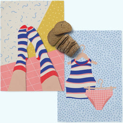 Set van 2 theedoeken Hole Sock | Aware